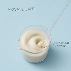 Private label: Development + Testing – opracowywanie i testowanie receptury kosmetycznej. 